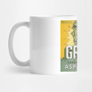 Vintage Mr. Grass Asparagus Label Mug